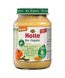 Holle Organic Кабачок,Картофель и Тыква 190г 4+m