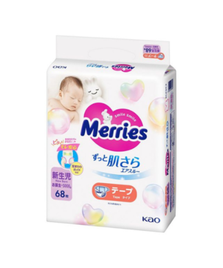Merries FOR NEWBORN (0-5 kg) 68 pcs