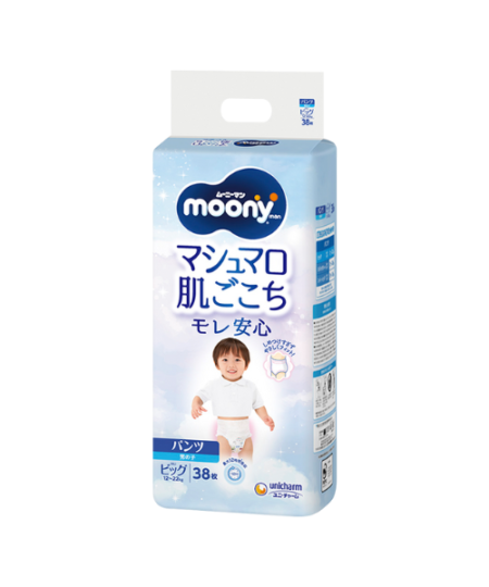 Moony Трусики-подгузники для мальчика XL (12-22 кг) 38 шт.
