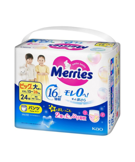 Merries XXL pants (15-28 kg) 24 pcs