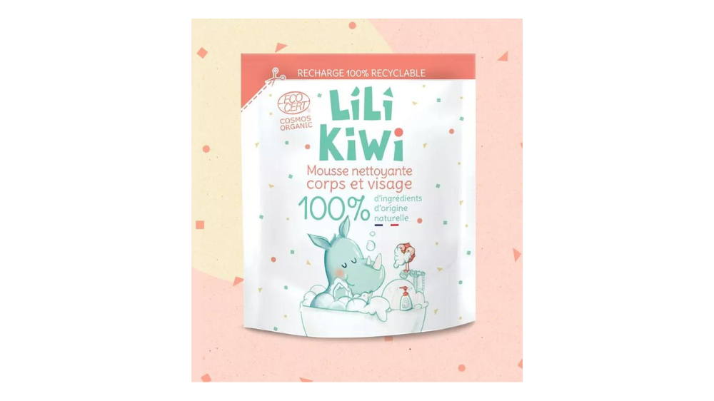 LiliKiwi Пенка для мытья лица и тела 100% натуральная Наполнитель 250 ml 0+