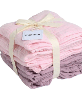 Mininor Muslin Cloths 70x70 6pcs pink