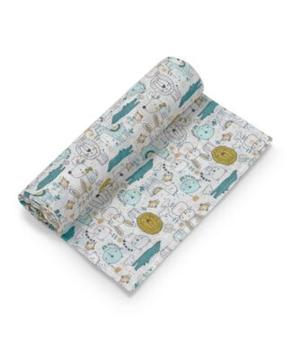 Interbaby Muslin Swaddle 120x120 1 pcs- Cats