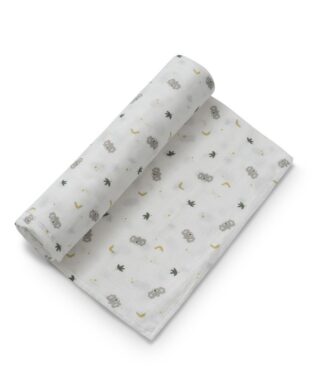 Interbaby Muslin Swaddle 120x120 1 pcs- Grey Koala