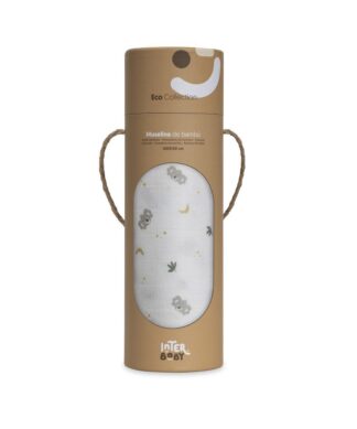 Alternative view of Interbaby Muslin Swaddle 120x120 1 pcs- Blue