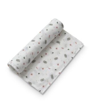 Interbaby Muslin Swaddle 120x120 1 pcs- Pink Koala