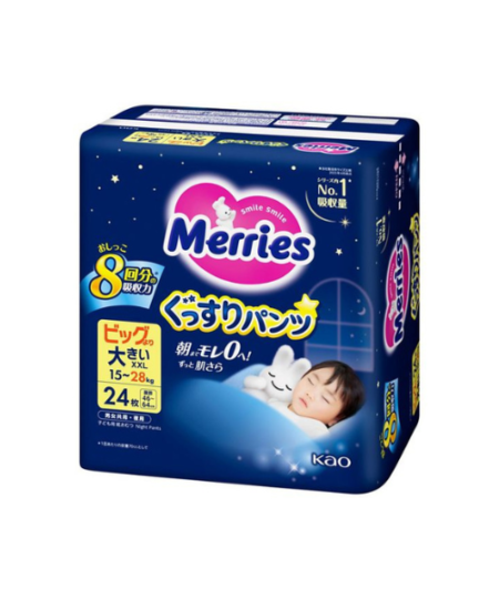 Merries Sleep Pants XXL (15-28 kg) 24 pcs