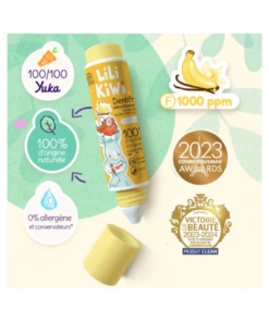 LiLiKiWi 1000 PPM Fluoride Toothpaste Banana-Vanilla 3y+ 30ml