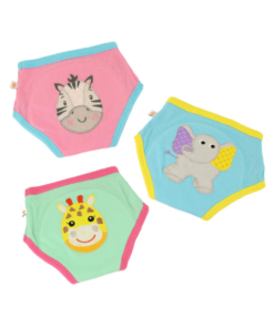 Zoocchini 3 Organic Cotton Training Pants -  Zoo Friends 2-3 Years