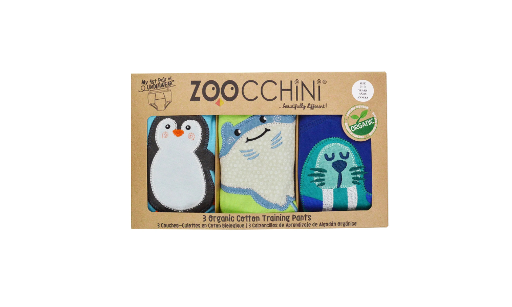 Zoocchini 3 Organic Cotton Training Pants - Sea Crew 2-3 Years - Image 2