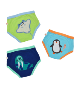 Zoocchini 3 Organic Cotton Training Pants - Sea Crew 2-3 Years