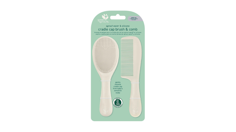 Green Sprouts - Brush and Comb From Plants And Silicone-Light Spice