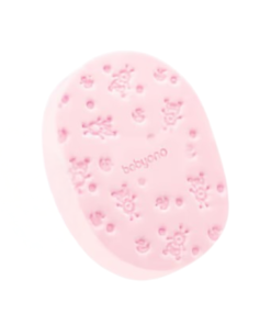 BabyOno: Bath Sponge-Light Pink 1m+