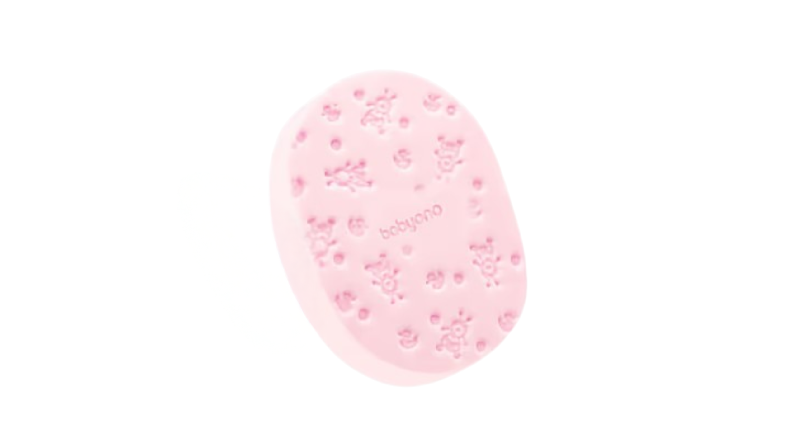 BabyOno: Bath Sponge-Light Pink 1m+