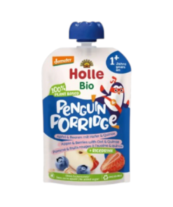 Holle Organic Penguin Porridge Apple/Berries With Oat And Quinoa Porridge 110g 1y+
