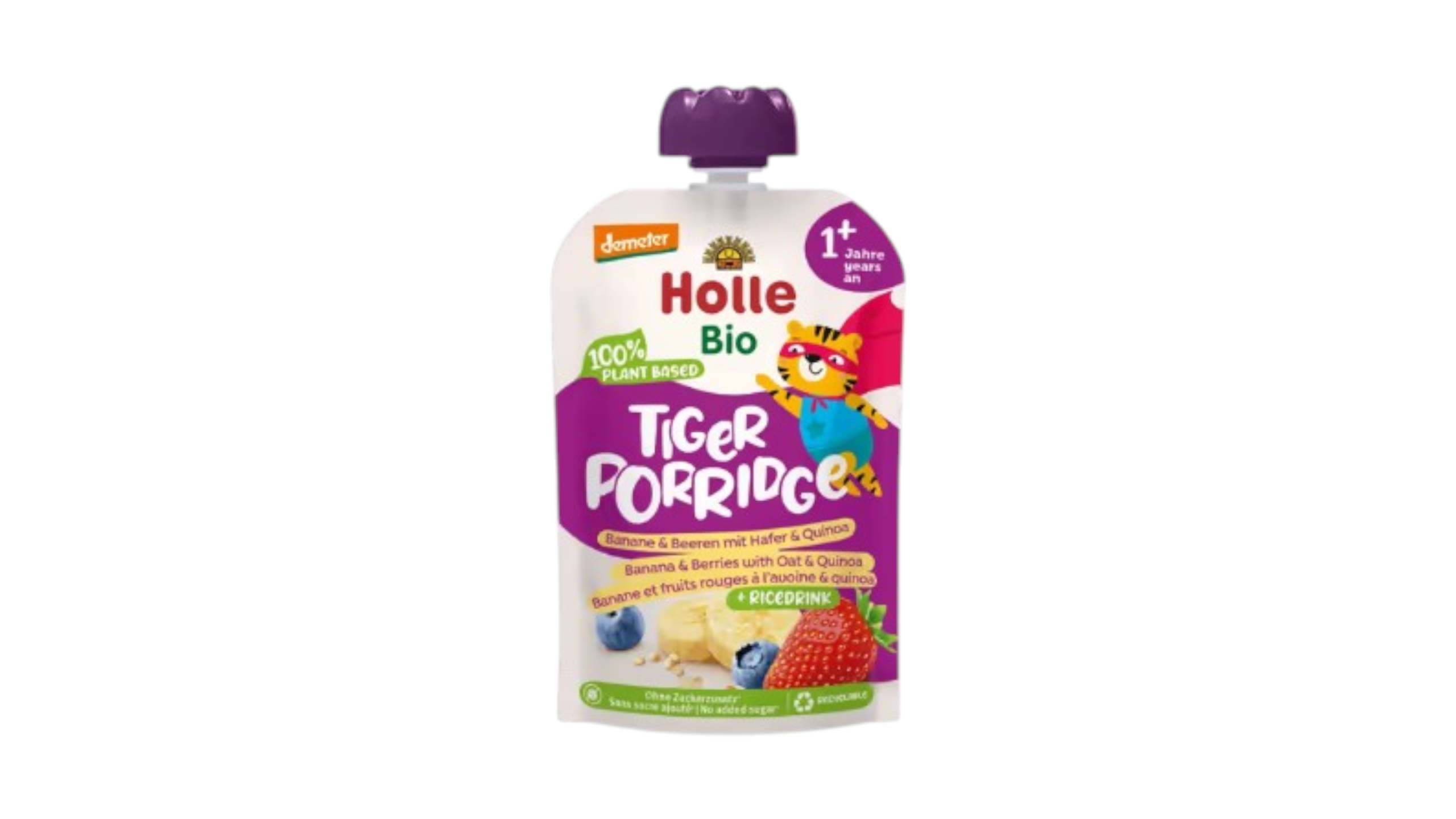 Holle Organic Tiger Porridge Banana/Berries With Oat And Quinoa 110g 1y+