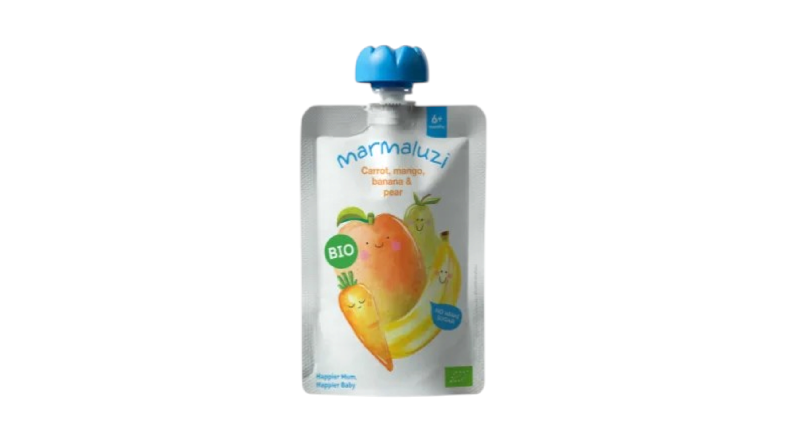 Marmaluzi Organic Carrot Mango Banana Pear Puree 90g 6m+