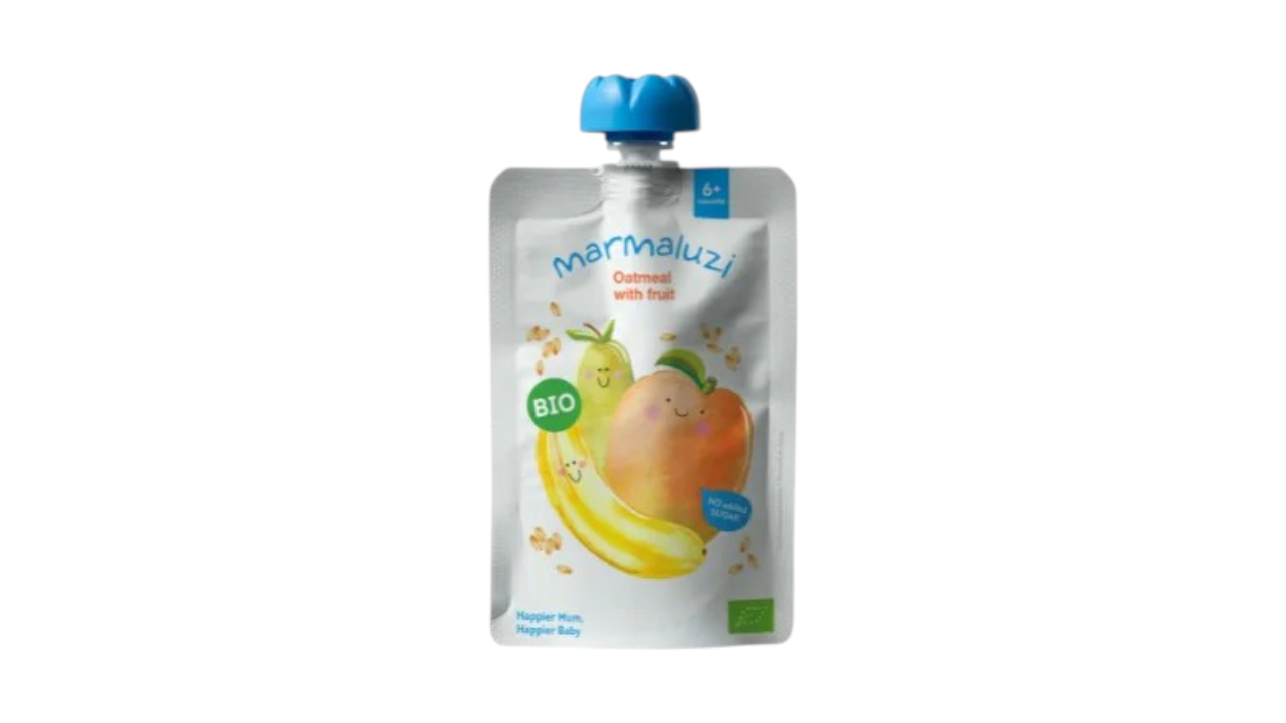 Marmaluzi Organic Oatmeal Fruit Puree 90g 6m+