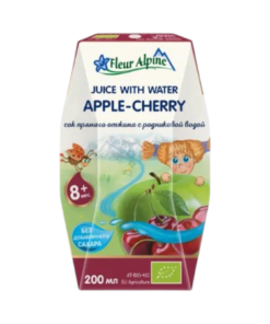 Fleur Alpine Apple Cherry Juice With Water 8m+ 200ml