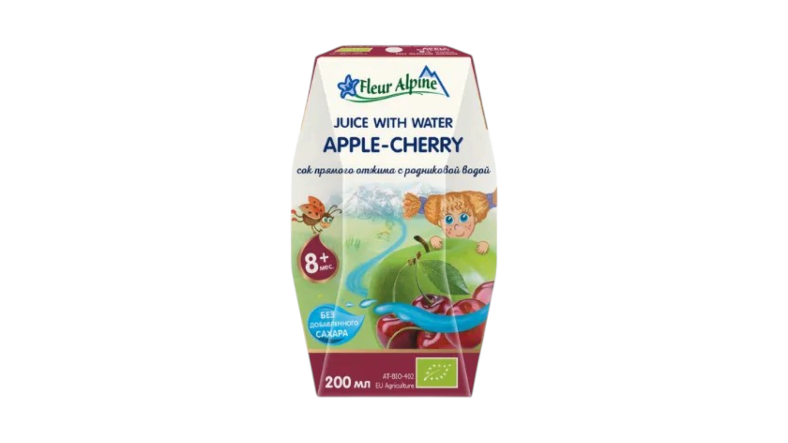 Fleur Alpine Apple Cherry Juice With Water 8m+ 200ml
