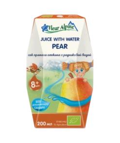 Fleur Alpine Pear Juice With Water 8m+ 200ml